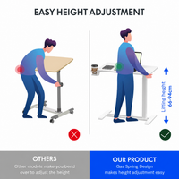 Thumbnail for Overbed Bedside Table Bed Desk Adjustable