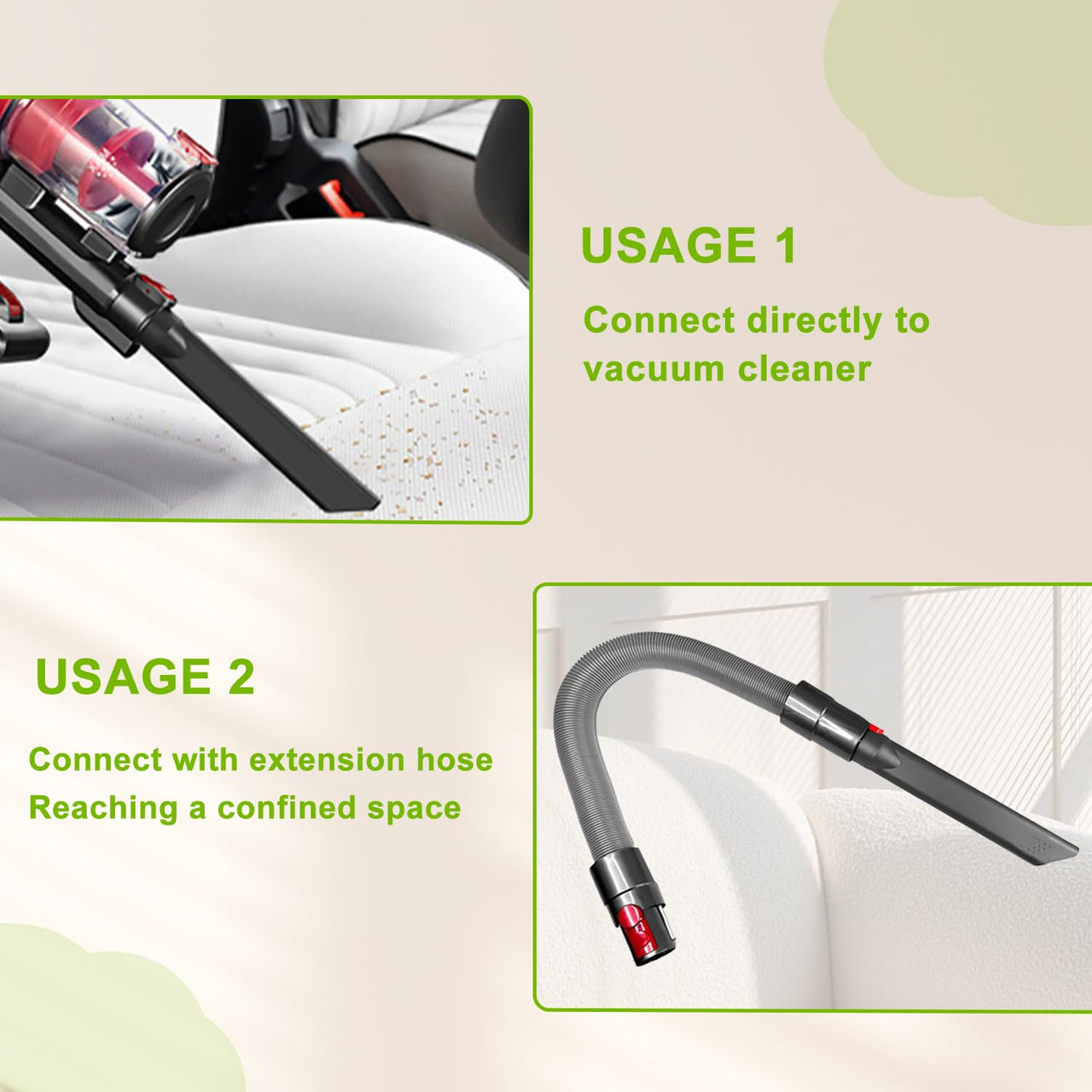 Crevice Tool for Dyson V7 V8 V9 V10 V11 V12 V15 Outsize & Gen5detect - Narrow Gap Cleaning Tool