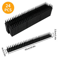 Thumbnail for Bird Spikes 10M (24 PCS), Heavy Duty Anti-Bird Deterrent for Fence, Roof, Railing, Wall