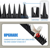 Thumbnail for Bird Spikes 10M (24 PCS), Heavy Duty Anti-Bird Deterrent for Fence, Roof, Railing, Wall