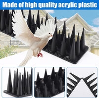 Thumbnail for Bird Spikes 10M (24 PCS), Heavy Duty Anti-Bird Deterrent for Fence, Roof, Railing, Wall