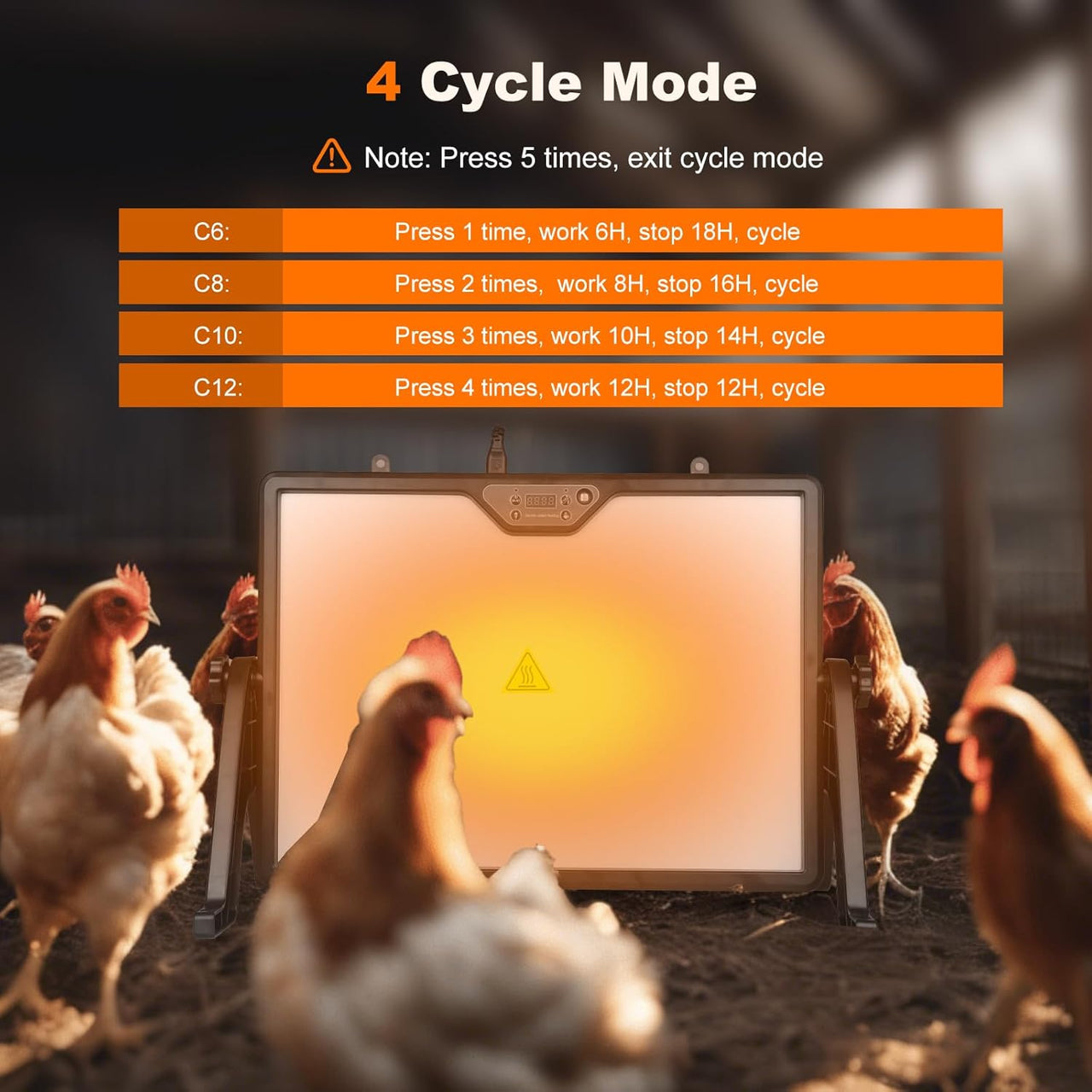 Brooder Heater for Chicks: Adjustable Height Chick Heater Plate