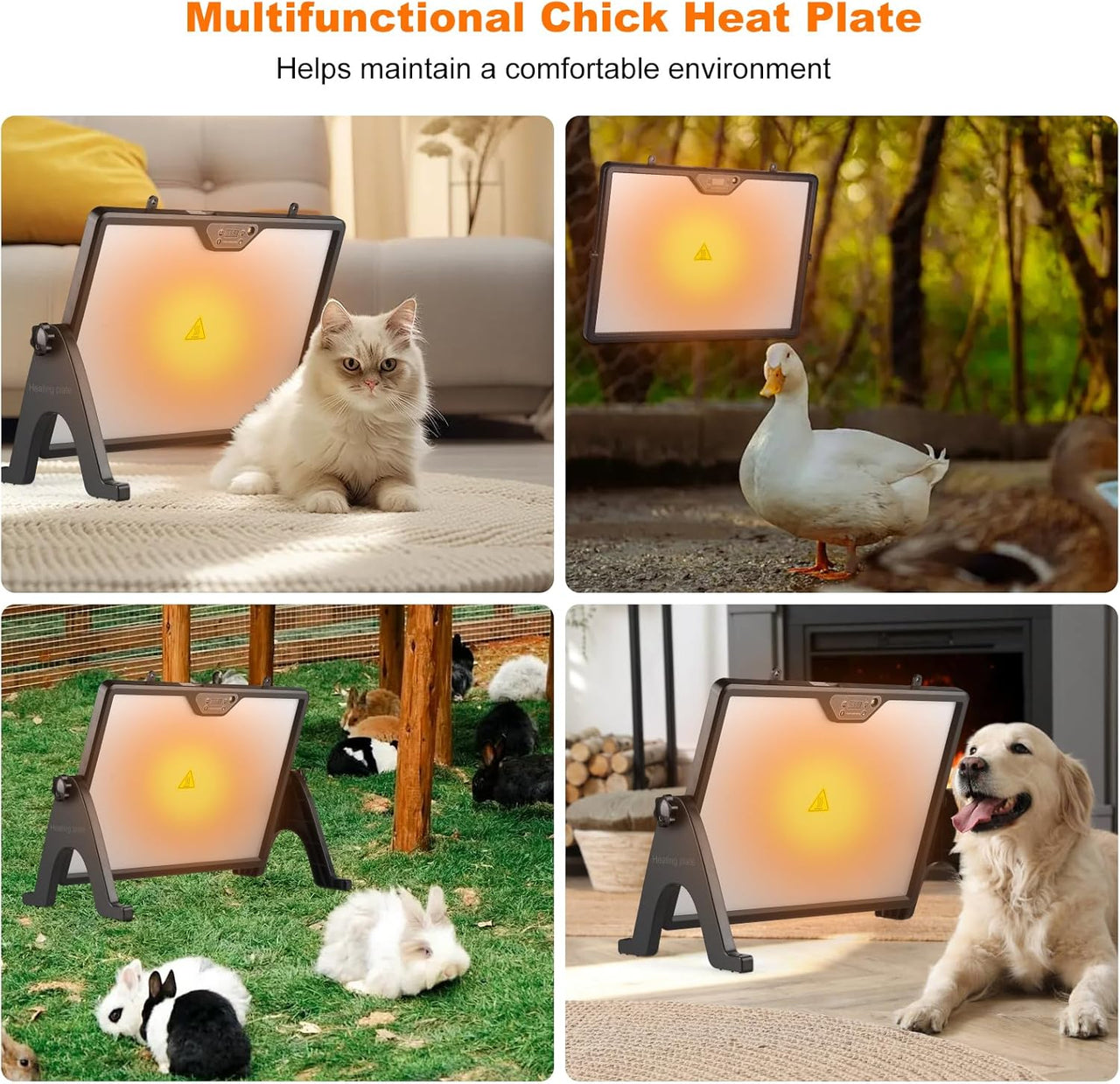 Brooder Heater for Chicks: Adjustable Height Chick Heater Plate