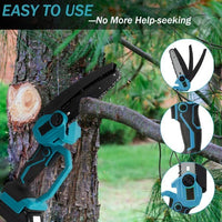 Thumbnail for Cordless Chainsaw Mini Chain Saws with Extension Pole