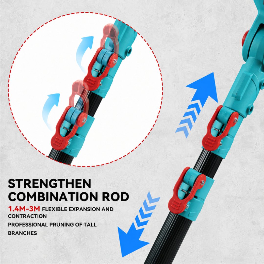 Cordless Chainsaw Mini Chain Saws with Extension Pole