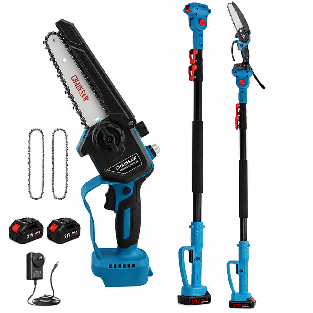 Cordless Chainsaw Mini Chain Saws with Extension Pole