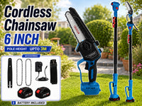 Thumbnail for Cordless Chainsaw Mini Chain Saws with Extension Pole