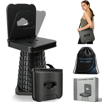 Thumbnail for Portable Folding Stool with Backrest