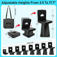 Thumbnail for Portable Folding Stool with Backrest