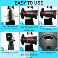 Thumbnail for Portable Folding Stool with Backrest