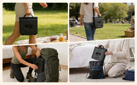 Thumbnail for Portable Folding Stool with Backrest