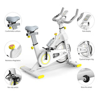 Thumbnail for Adjustable Exercise Spin Bike Heavy Duty Spin Bike