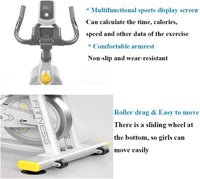 Thumbnail for Adjustable Exercise Spin Bike Heavy Duty Spin Bike