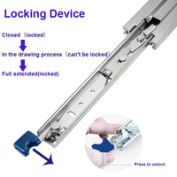 Thumbnail for 1400mm Drawer Slide Runners Locking Rails