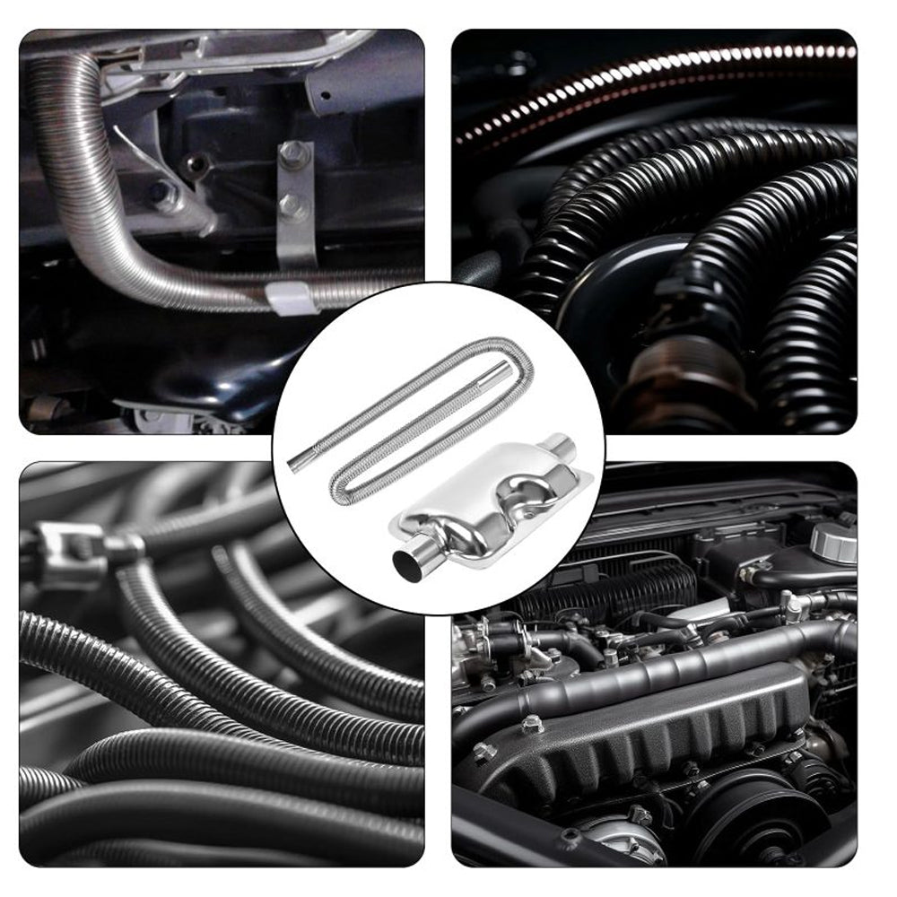 Diesel Heater Exhaust Pipe Hose and Silencer Muffler Filter