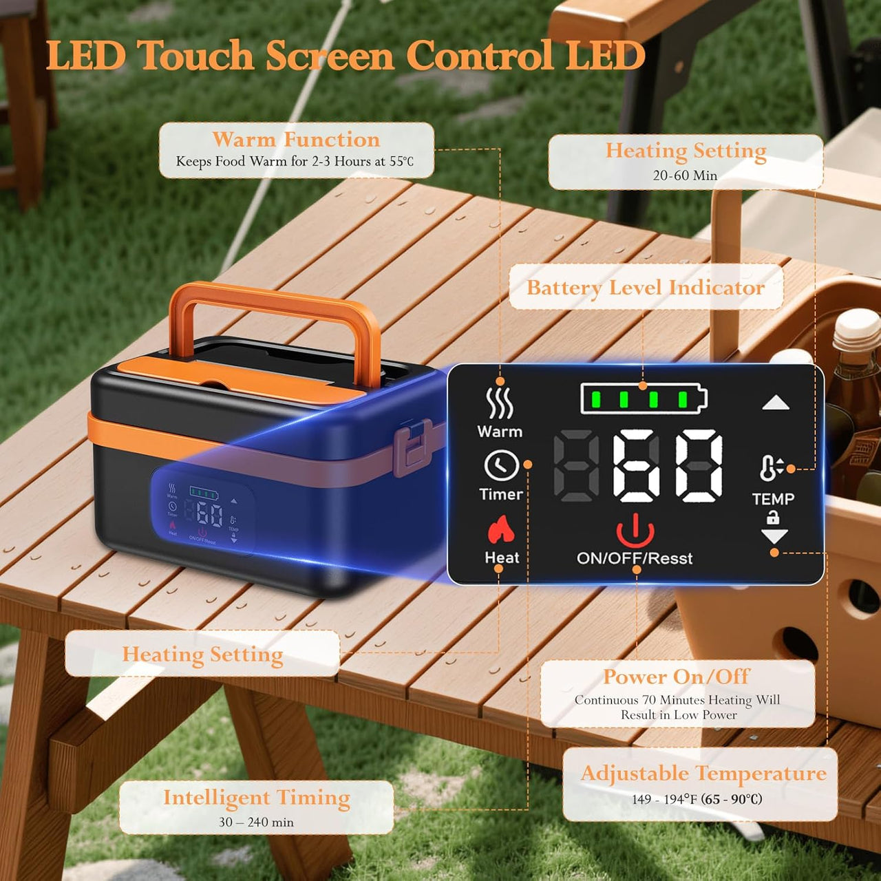 Electric Heating Lunch Box 1L
