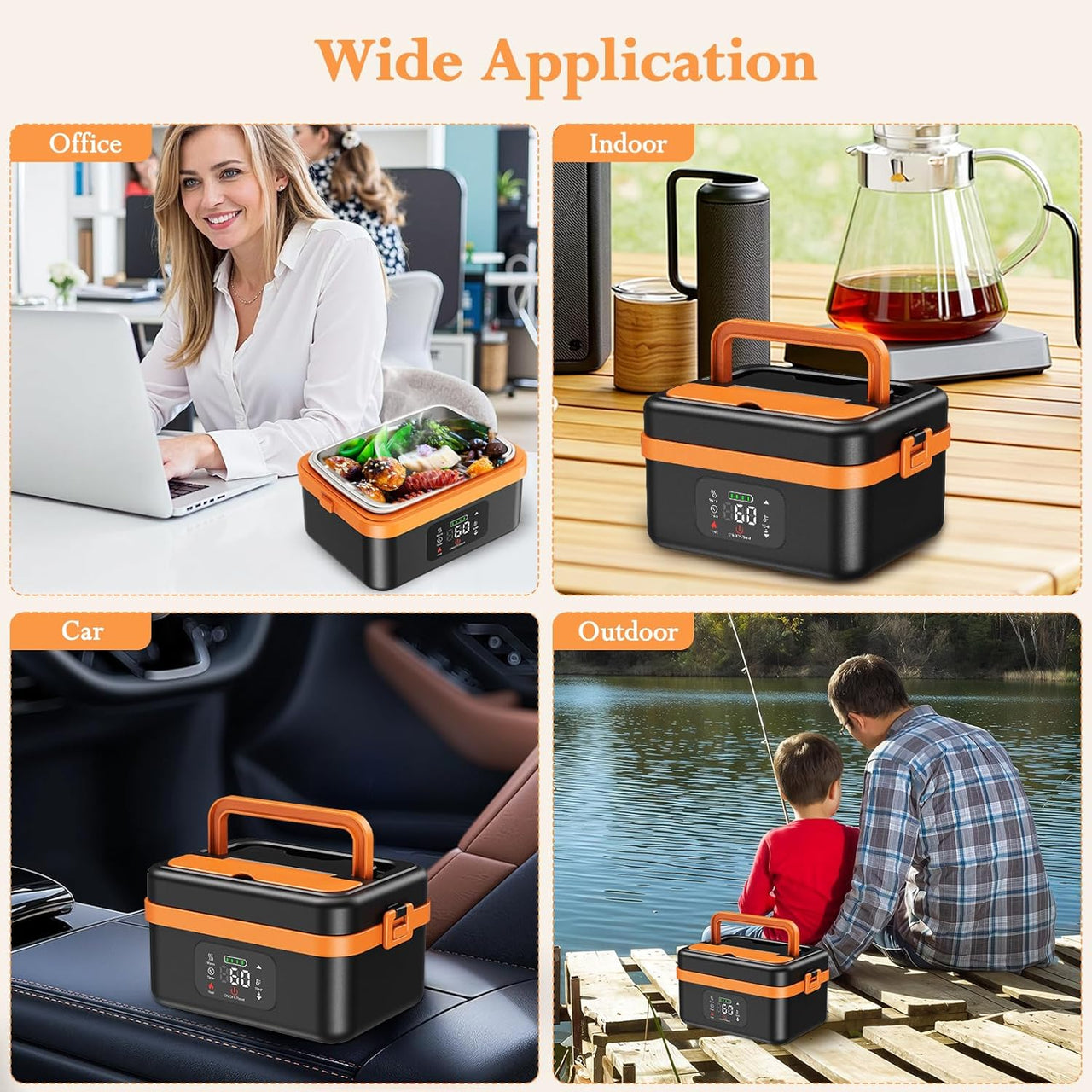 Electric Heating Lunch Box 1L