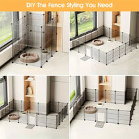 Thumbnail for DIY Pet Playpen Metal Fence 20 Panels