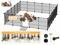 Thumbnail for DIY Pet Playpen Metal Fence 20 Panels