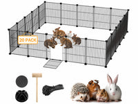 Thumbnail for DIY Pet Playpen Metal Fence 20 Panels