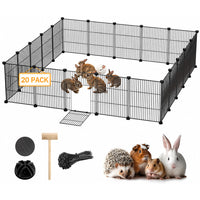 Thumbnail for DIY Pet Playpen Metal Fence 20 Panels