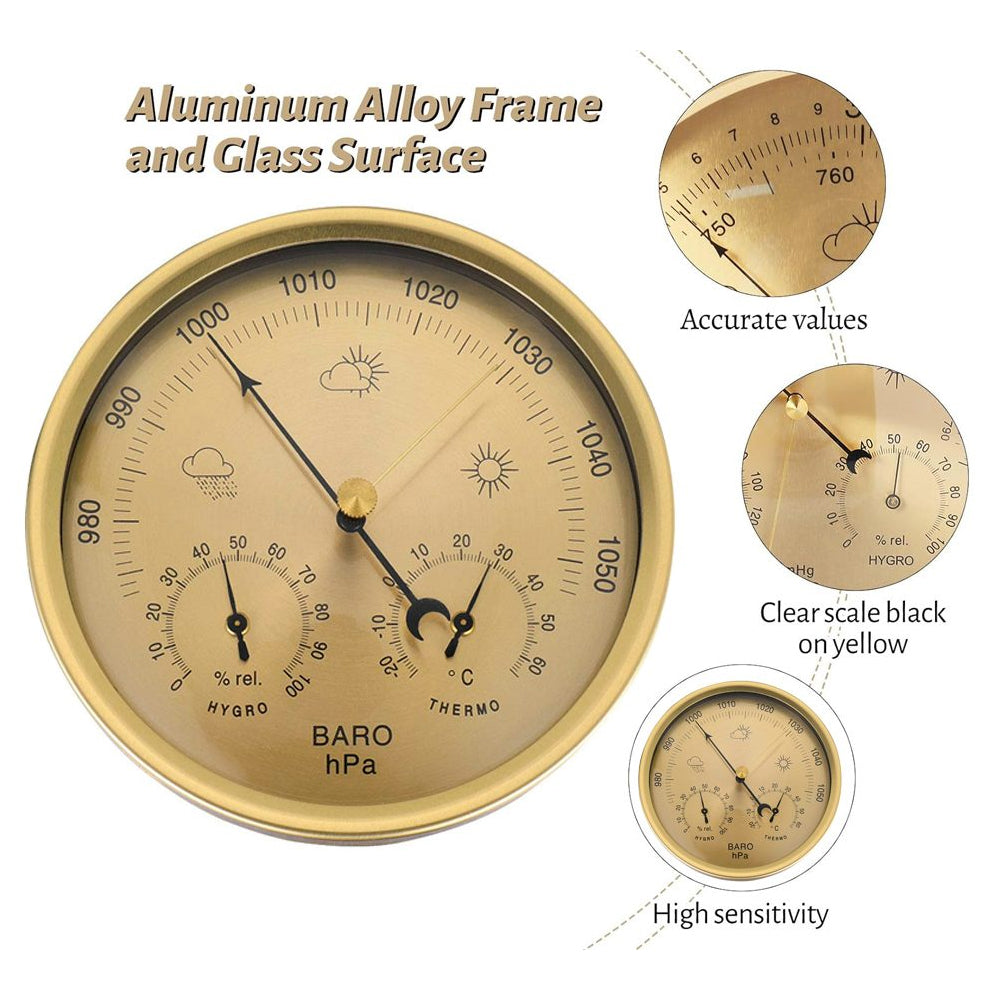 3 in 1 Weather Station Barometer Thermometer Hygrometer