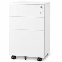 Thumbnail for Office Filing Cabinet with Wheels, Lock File Organiser