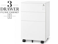 Thumbnail for Office Filing Cabinet with Wheels, Lock File Organiser
