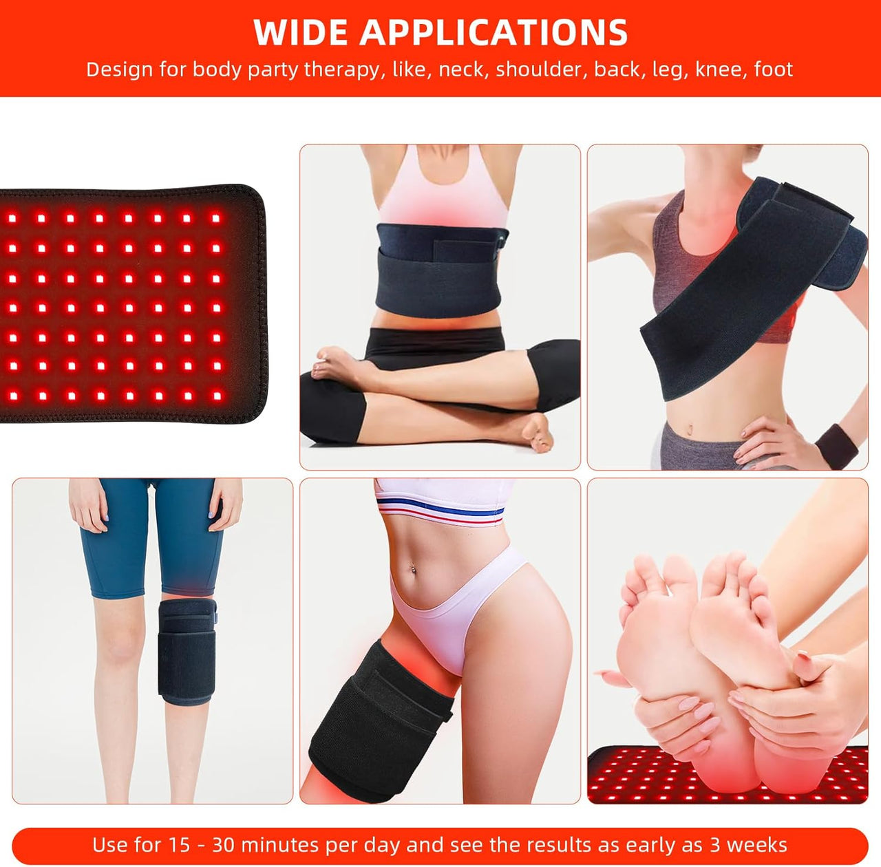 Red Light Therapy Wrap and Belt
