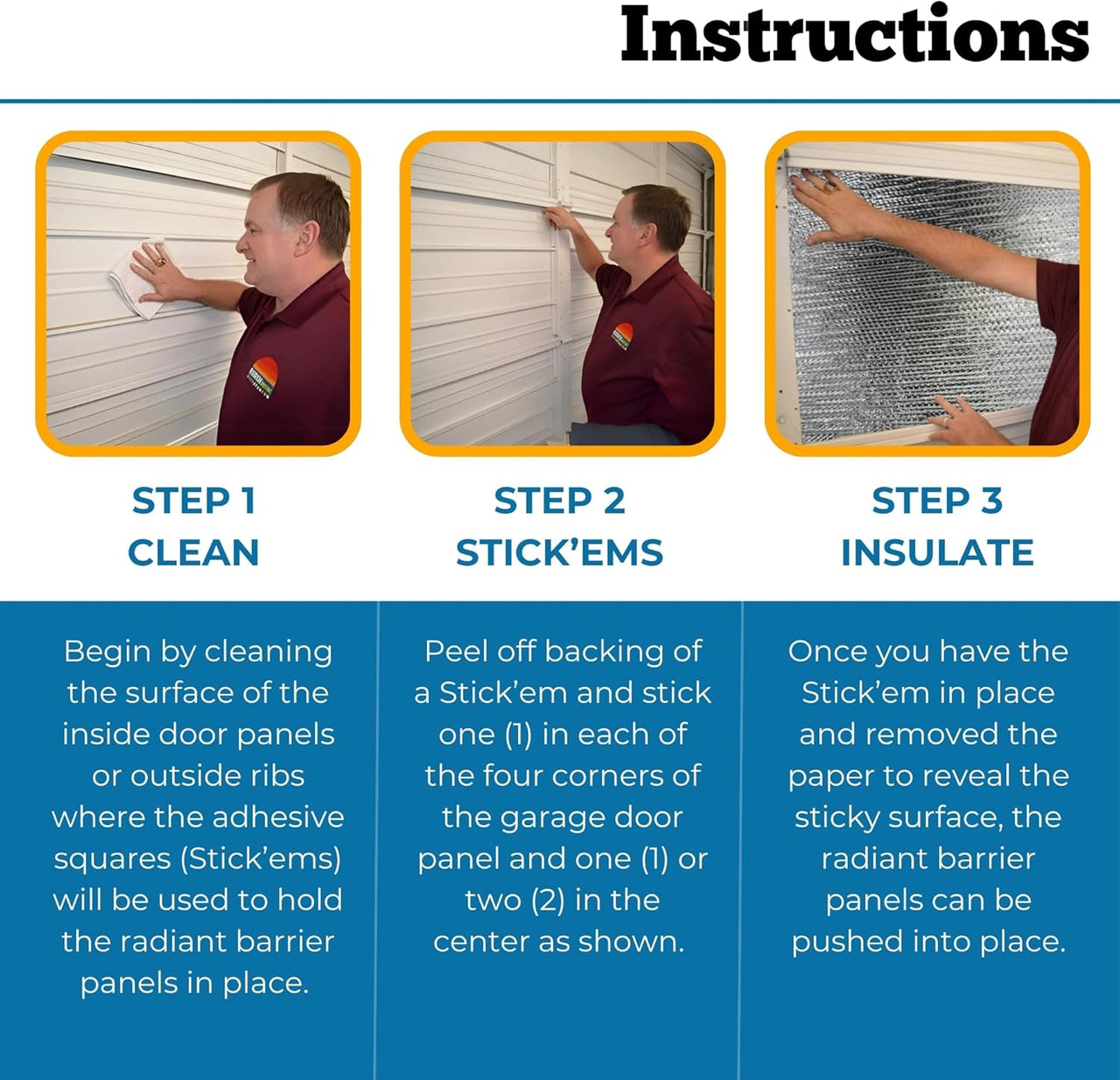 Garage Door Insulation Panel DIY Kit