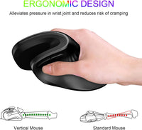 Thumbnail for Vertical Rechargeable Wireless Ergonomic Mouse