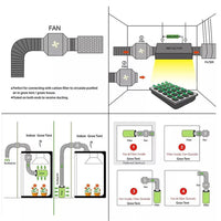 Thumbnail for 8 inch inline Duct Fan with Controller