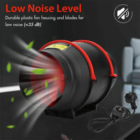 Thumbnail for 4 inch inline Duct Fan with Controller