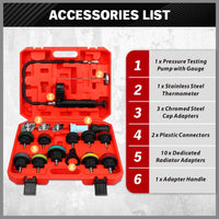 Thumbnail for Radiator Pressure Tester Kit 18PCS