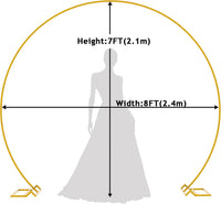 Thumbnail for Wedding Hoop Round Circle Arch Backdrop Flower Display Stand 8Ft