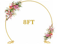 Thumbnail for Wedding Hoop Round Circle Arch Backdrop Flower Display Stand 8Ft
