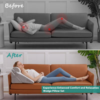 Thumbnail for 3 Piece Wedge Memory Foam Pillow