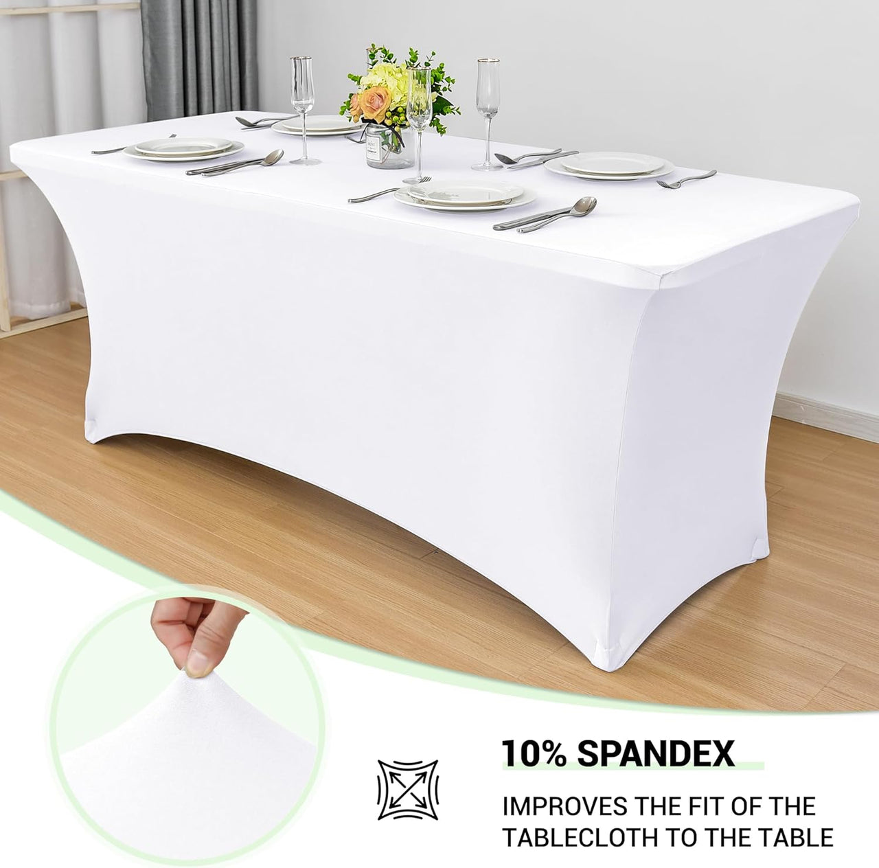 6ft Stretch Spandex Table Cover