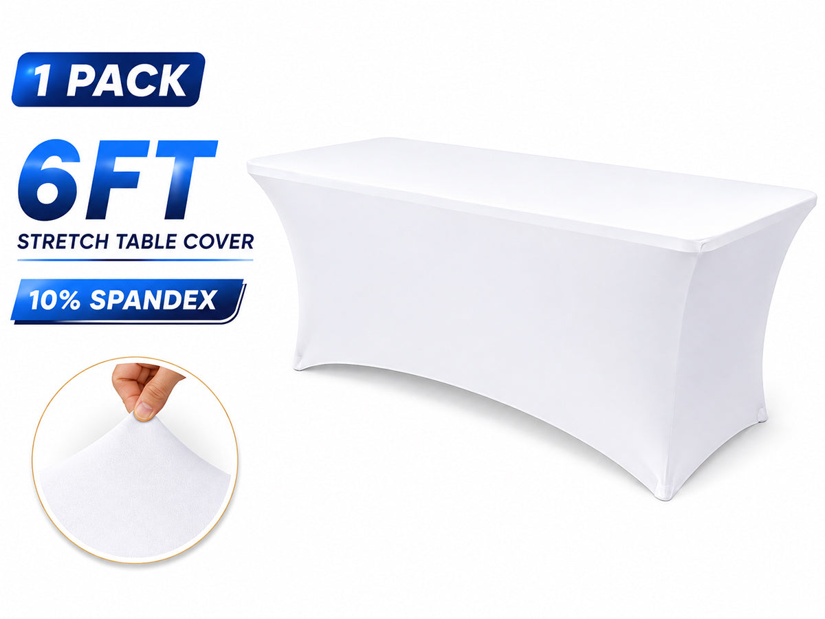 6ft Stretch Spandex Table Cover