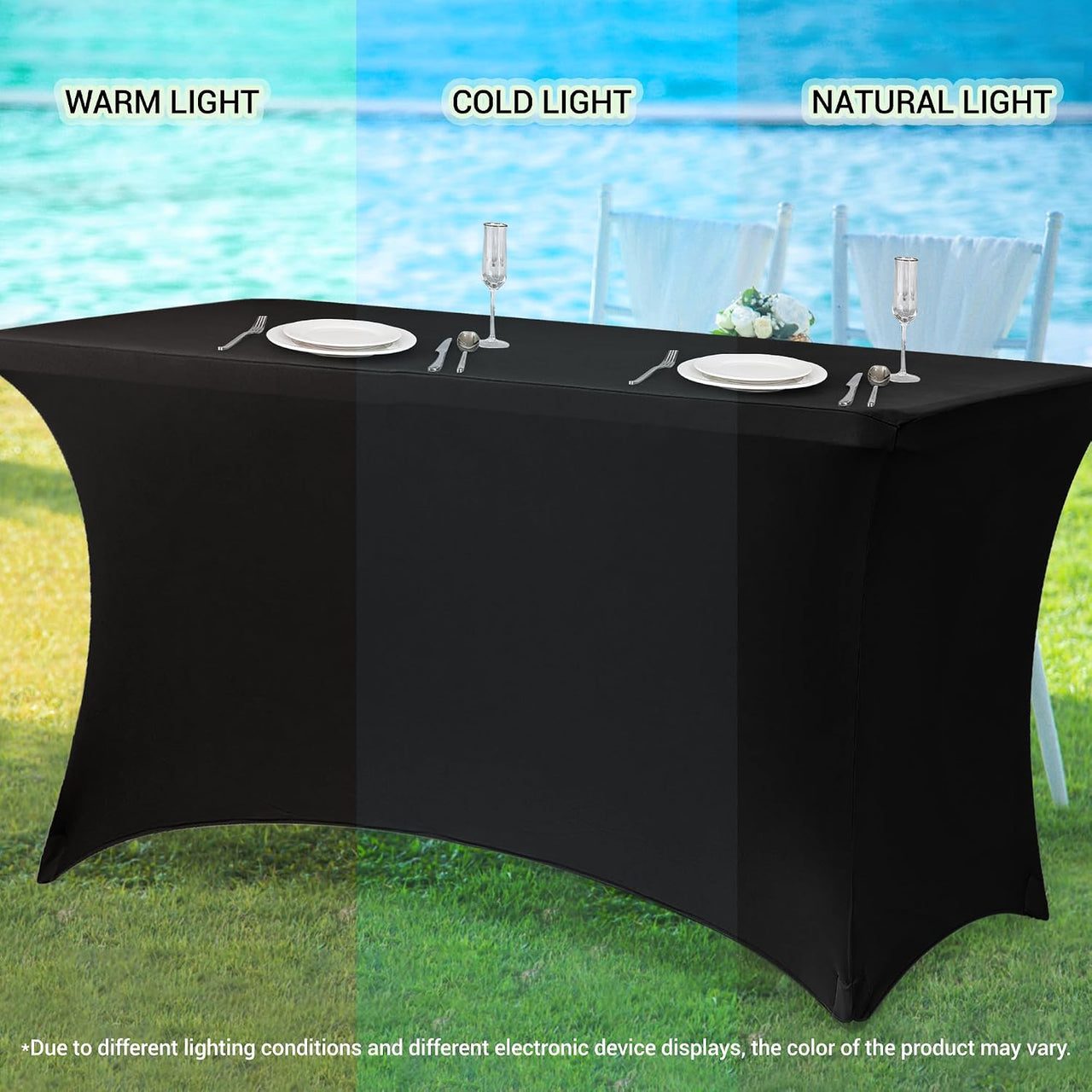 6ft Stretch Spandex Table Cover