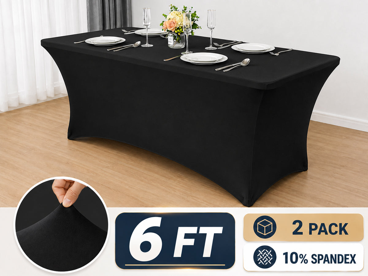 6ft Stretch Spandex Table Cover