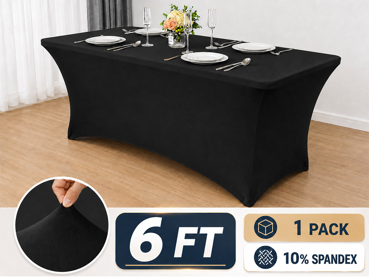 6ft Stretch Spandex Table Cover