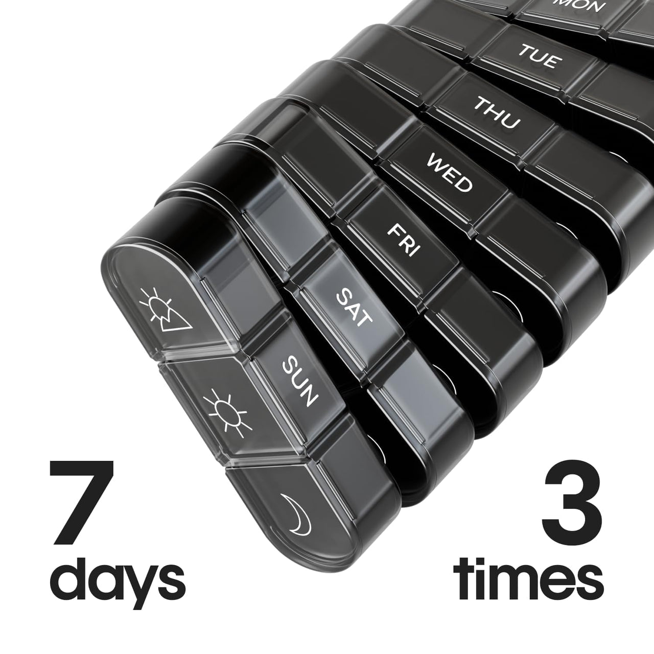 7 Day Medicine Organizer Weekly Pill Box
