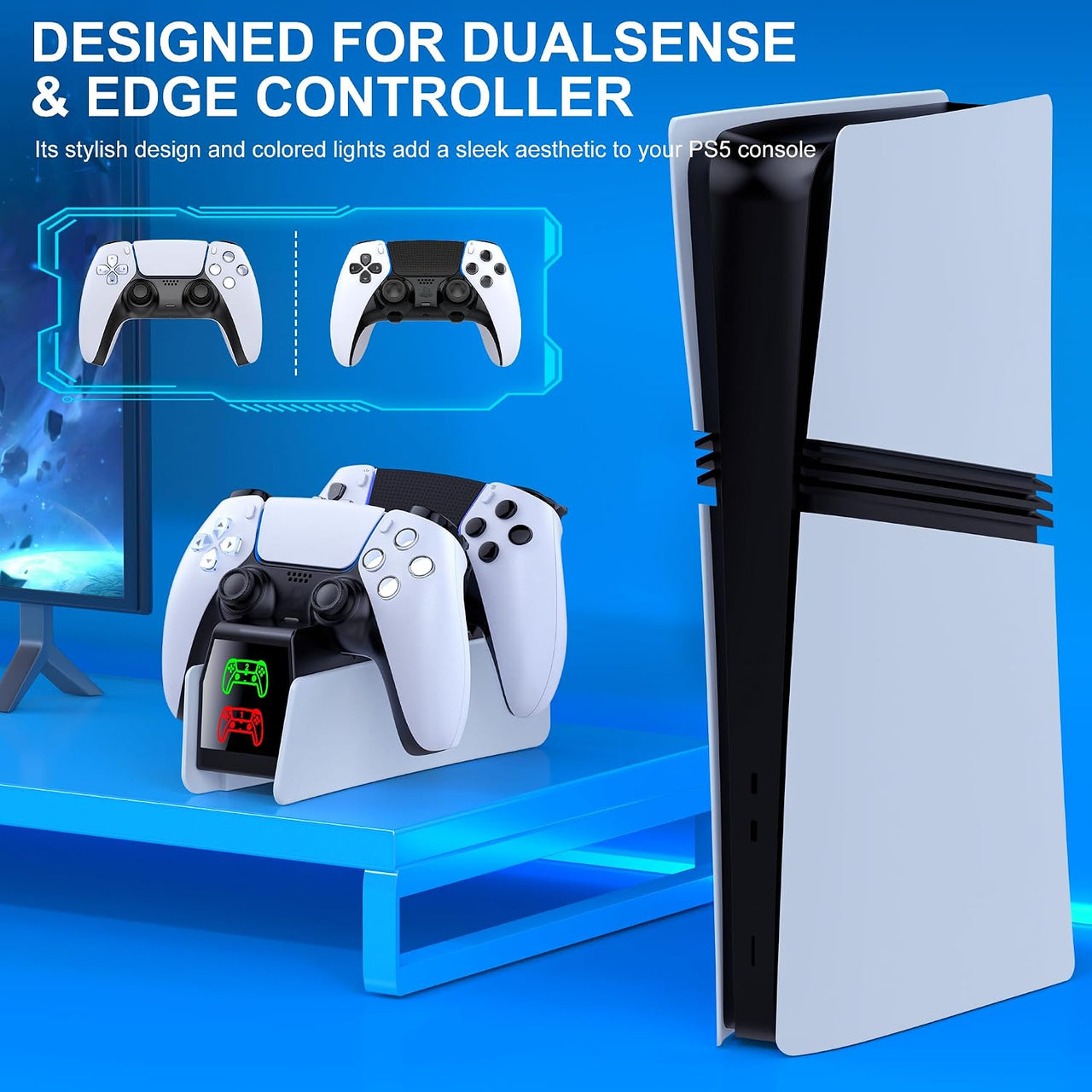 Dual Controller Charging Station for PS5