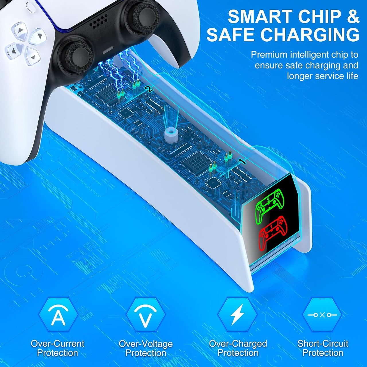 Dual Controller Charging Station for PS5