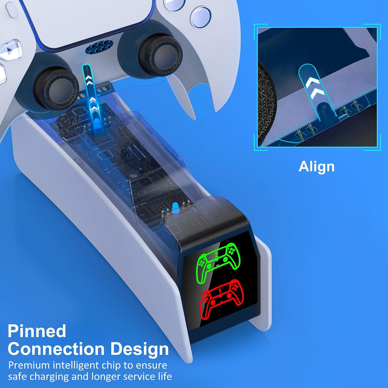 Dual Controller Charging Station for PS5