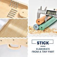 Thumbnail for Pikler Triangle Set Wooden