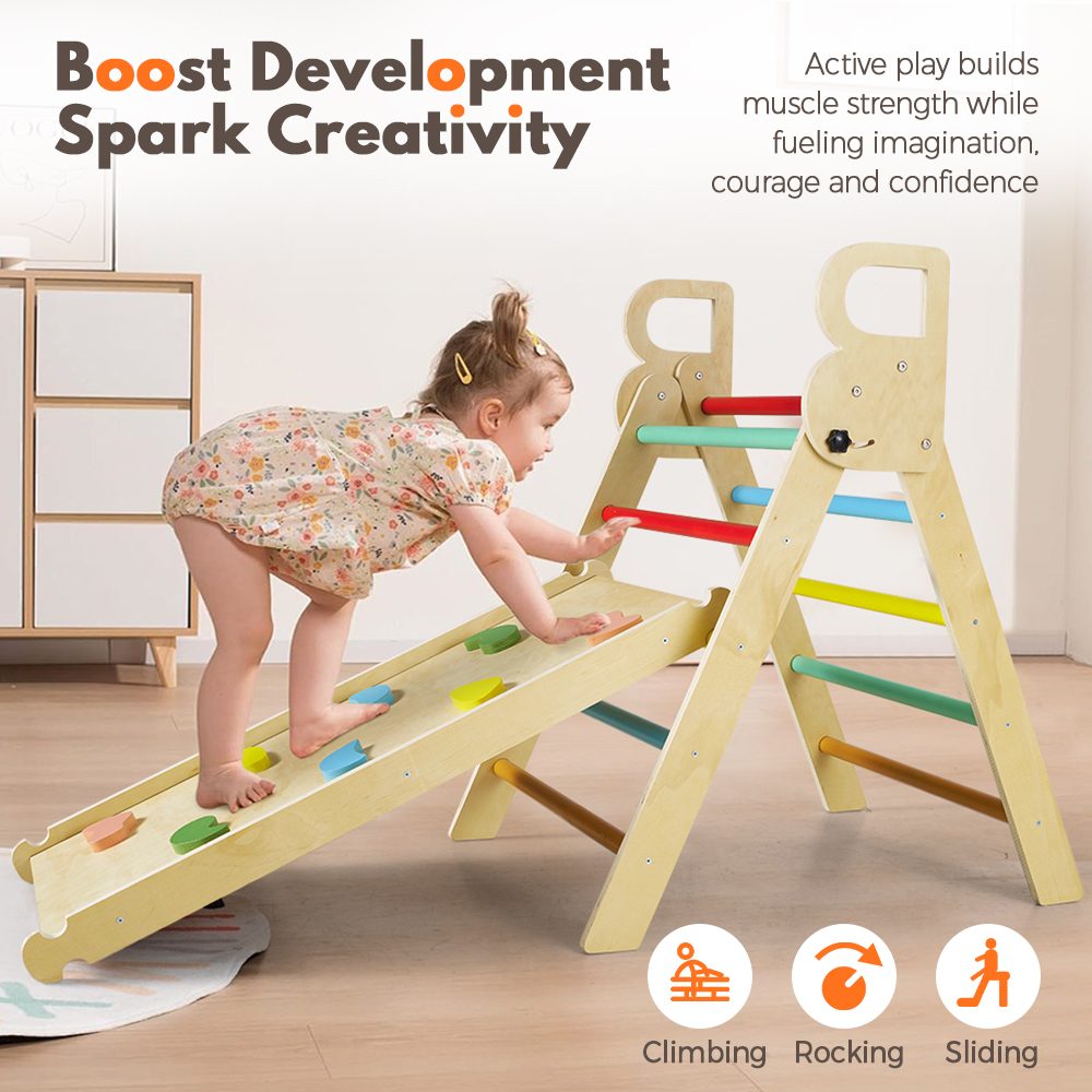 Pikler Triangle Set Wooden