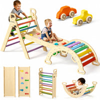 Thumbnail for Pikler Triangle Set Wooden