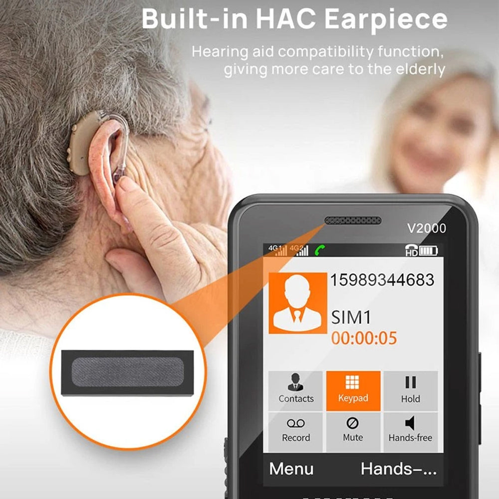 4G Elderly Phone, SOS Button, Big Button